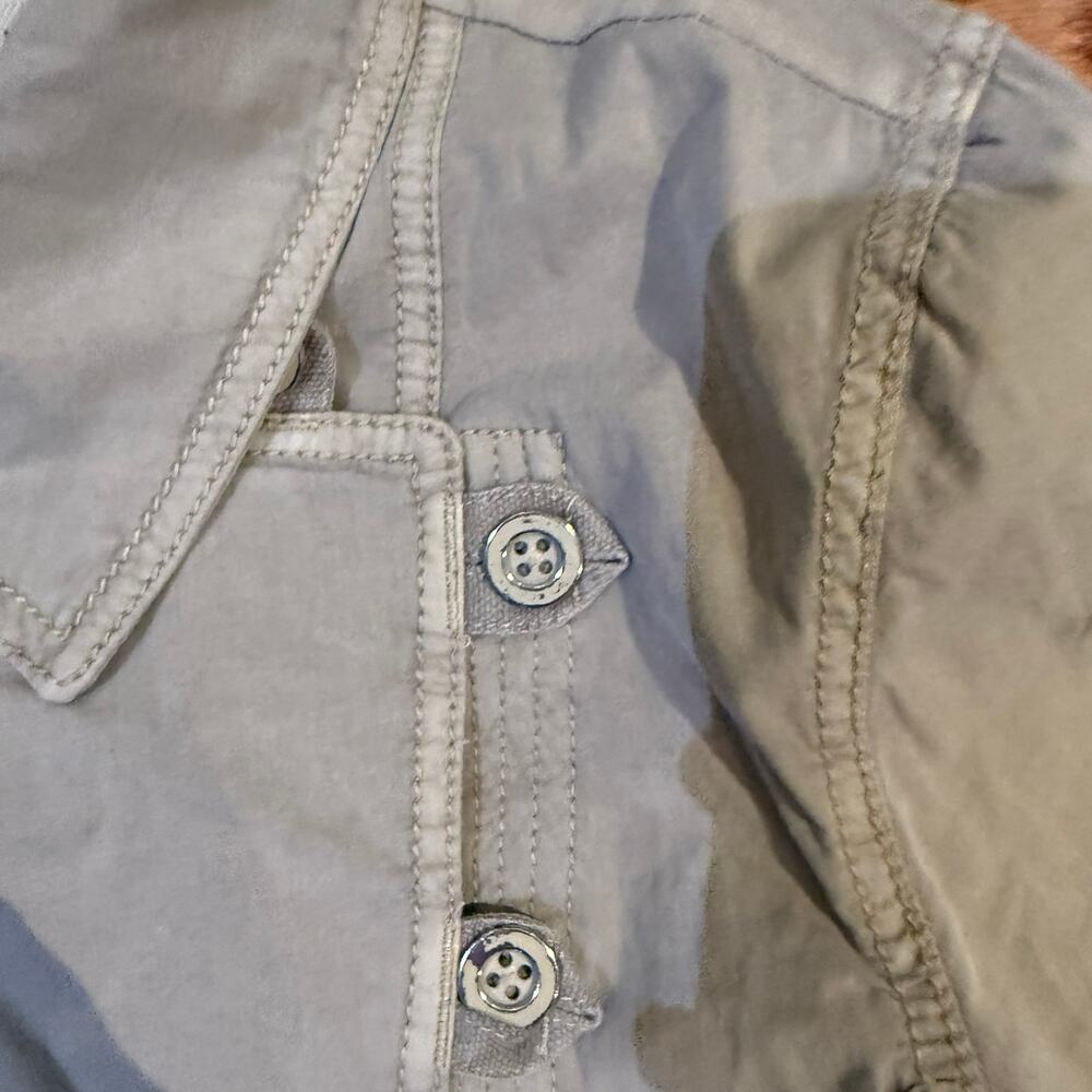 Marrakech Lightweight Utility Jacket Gray Button … - image 4